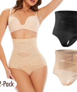 High-Waist Shapewear Girdle for Women, Comfortable Fit and Stylish Design (2-Pack)