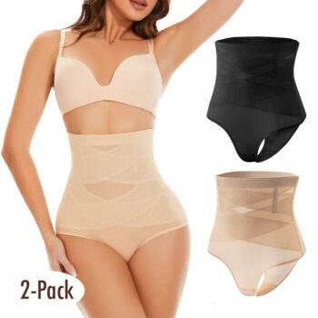 High-Waist Shapewear Girdle for Women, Comfortable Fit and Stylish Design (2-Pack)