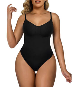 Seamless V-Neck Sleeveless Camisole Shapewear for Women, Soft Compression Tank Top