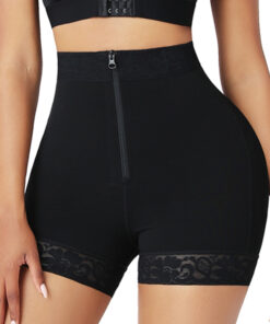 Lace Butt Lifter Shapewear with Steel Boning, High-Waist Tummy Control Enhancer for Women