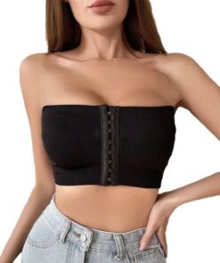 Plus Size Strapless Wireless Bra – Breathable Push-Up Minimizer for Daily Comfort