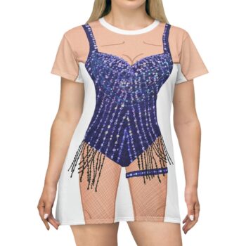 Plus Size Leg Villain T-shirt Dress