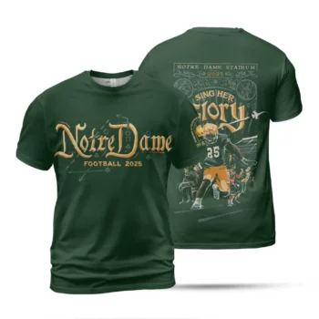 League Collegiate Wear Dark Green Notre Dame Fighting Irish The Shirt 2025 T-Shirt