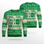 This Calls For A Spreadsheet Excel Christmas Ugly Sweater