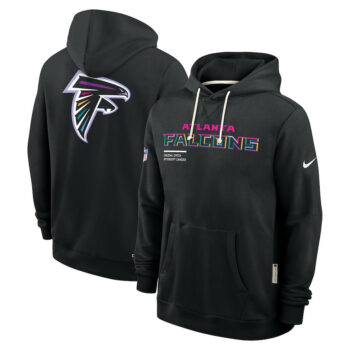 Atlanta Falcons Black 2025 Crucial Catch Sideline Standard Issue Hoodie