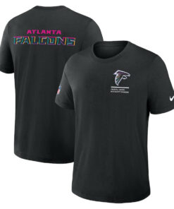 Atlanta Falcons Black 2025 Crucial Catch T-Shirt