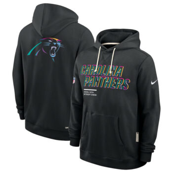 Carolina Panthers Black 2025 Crucial Catch Sideline Standard Issue Hoodie