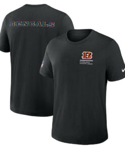 Cincinnati Bengals Black 2025 Crucial Catch T-Shirt