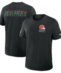 Cleveland Browns Black 2025 Crucial Catch T-Shirt