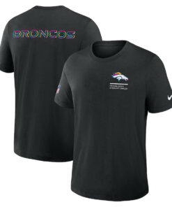Denver Broncos Black 2025 Crucial Catch T-Shirt