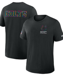 Indianapolis Colts Black 2025 Crucial Catch T-Shirt