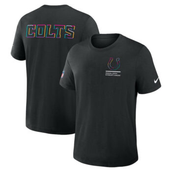Indianapolis Colts Black 2025 Crucial Catch T-Shirt