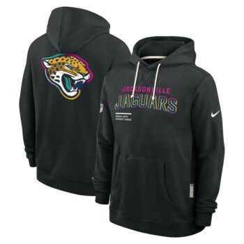Jacksonville Jaguars Black 2025 Crucial Catch Sideline Standard Issue Hoodie