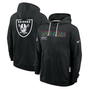 Las Vegas Raiders Black 2025 Crucial Catch Sideline Standard Issue Hoodie