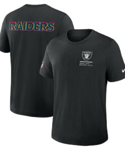 Las Vegas Raiders Black 2025 Crucial Catch T-Shirt