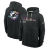 Miami Dolphins Black 2025 Crucial Catch Sideline Standard Issue Hoodie