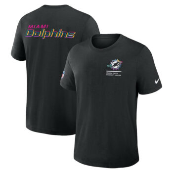 Miami Dolphins Black 2025 Crucial Catch T-Shirt