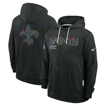 New Orleans Saints Black 2025 Crucial Catch Sideline Standard Issue Hoodie