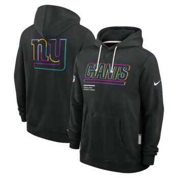 New York Giants Black 2025 Crucial Catch Sideline Standard Issue Hoodie