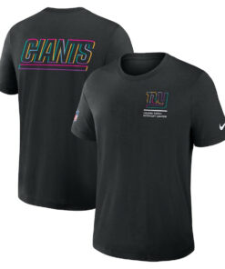 New York Giants Black 2025 Crucial Catch T-Shirt