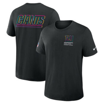 New York Giants Black 2025 Crucial Catch T-Shirt