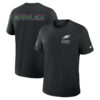 Philadelphia Eagles Black 2025 Crucial Catch T-Shirt