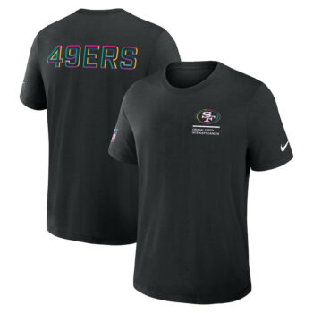 San Francisco 49ers Black 2025 Crucial Catch T-Shirt