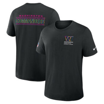 Washington Commanders Black 2025 Crucial Catch T-Shirt