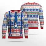 Snowman Tie Ugly Christmas Sweater