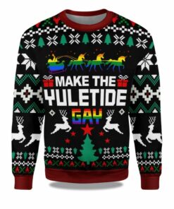 Make The Yuletide Gay Ugly Christmas Sweater