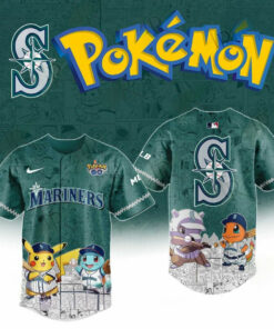2025 Seattle Mariners Pokemon Go Special Edition Baseball Jersey Baseball Best Gifts