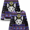 Purplehecate Mystical Cat Ugly Christmas Sweater 2025