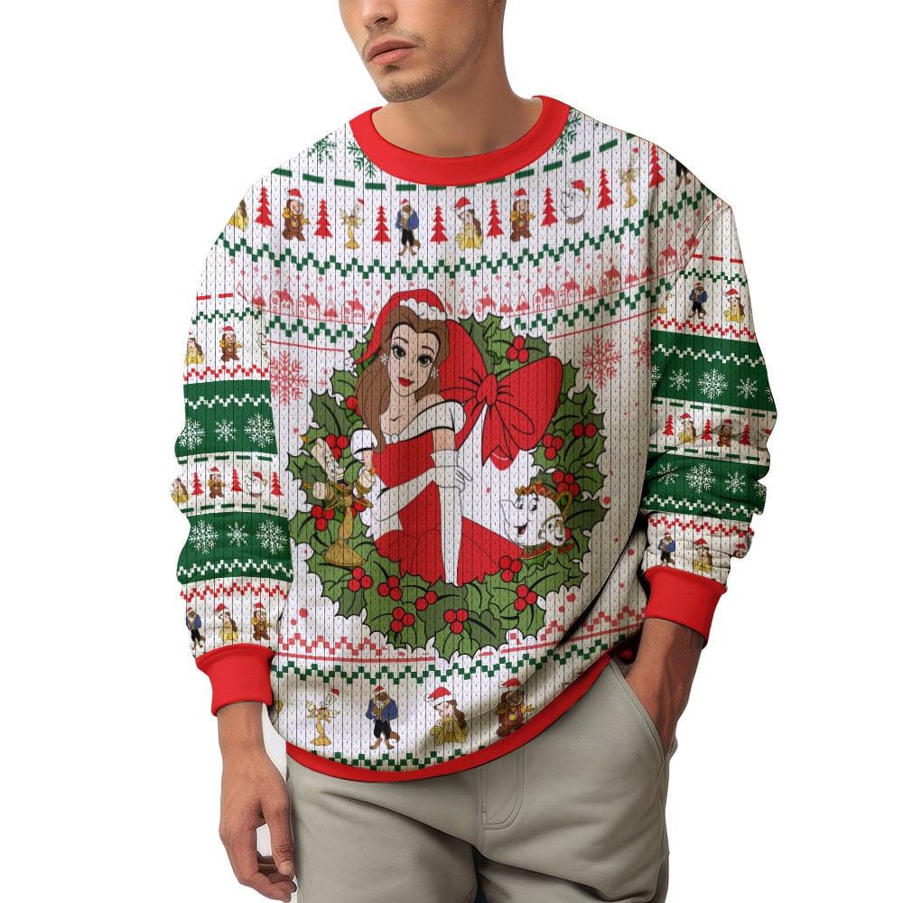 ANDY-050924VKH2_mk2.jpg Bella Beauty and the Beast Disney Princess Christmas Ugly Sweater