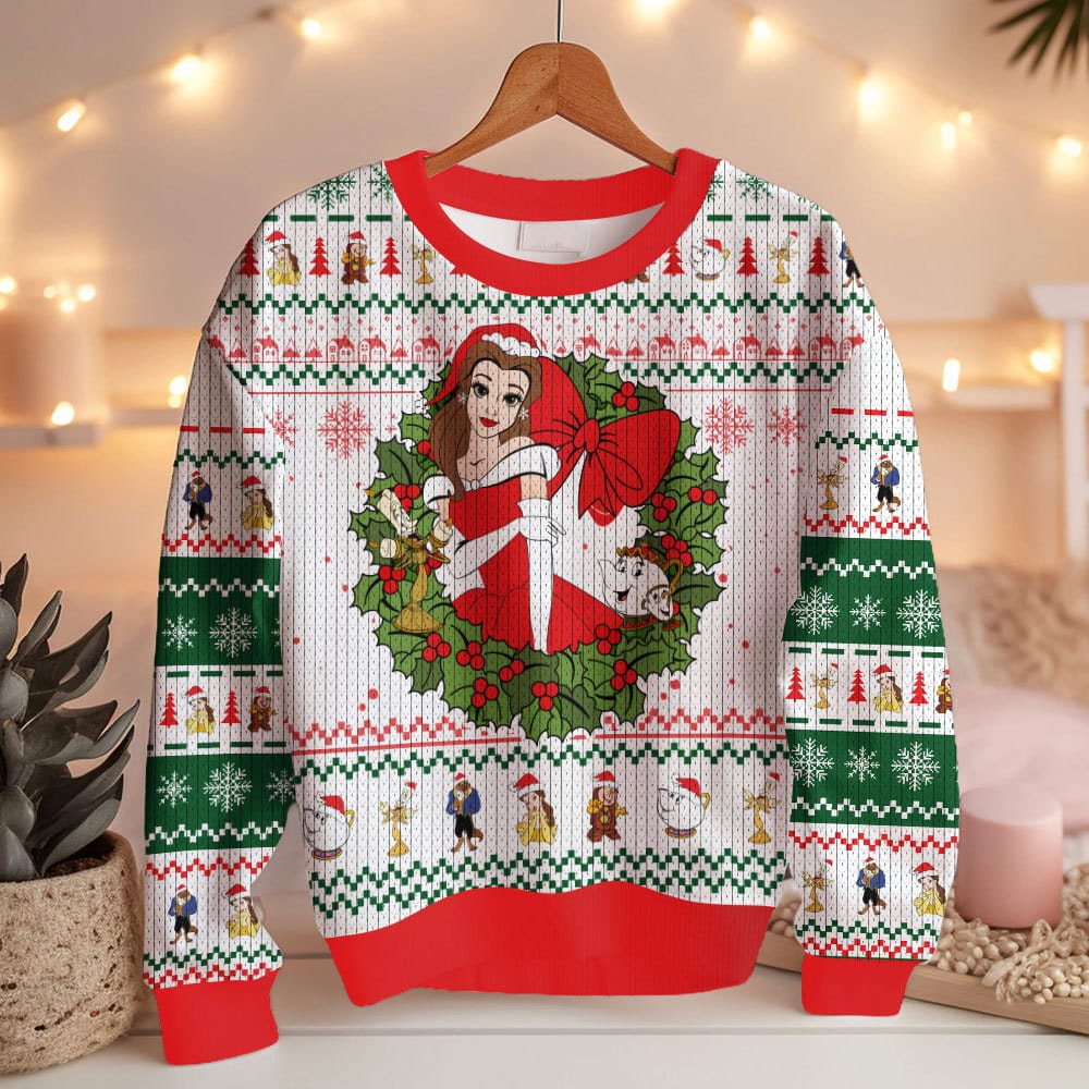 ANDY-050924VKH2_mk3.jpg Bella Beauty and the Beast Disney Princess Christmas Ugly Sweater