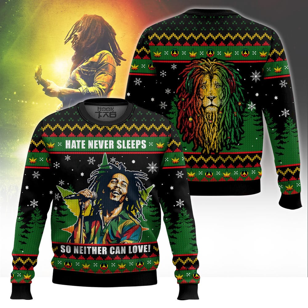 ANDY-110924VKH2_mk5.jpg Bob Marley 420 ?Hate never sleeps so neither can love? Ugly Sweater