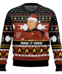 Captain Picard "Give me some Snow" Christmas Ugly Sweater