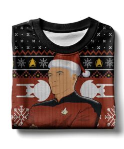 Captain Picard "Give me some Snow" Christmas Ugly Sweater 3 Captain Picard "Give me some Snow" Christmas Ugly Sweater