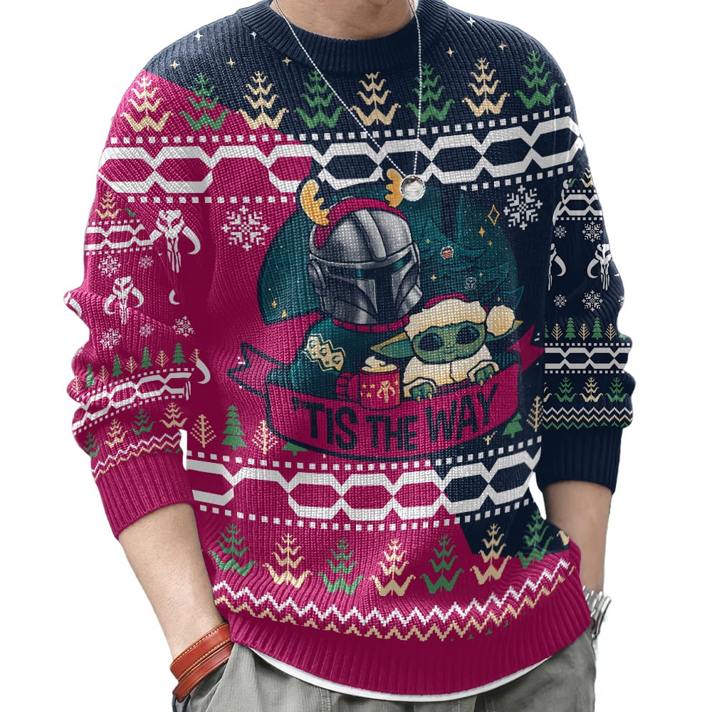 ANDY021024DKD8-mk1.jpg Star Wars, Tis the Way, Christmas Ugly Sweater