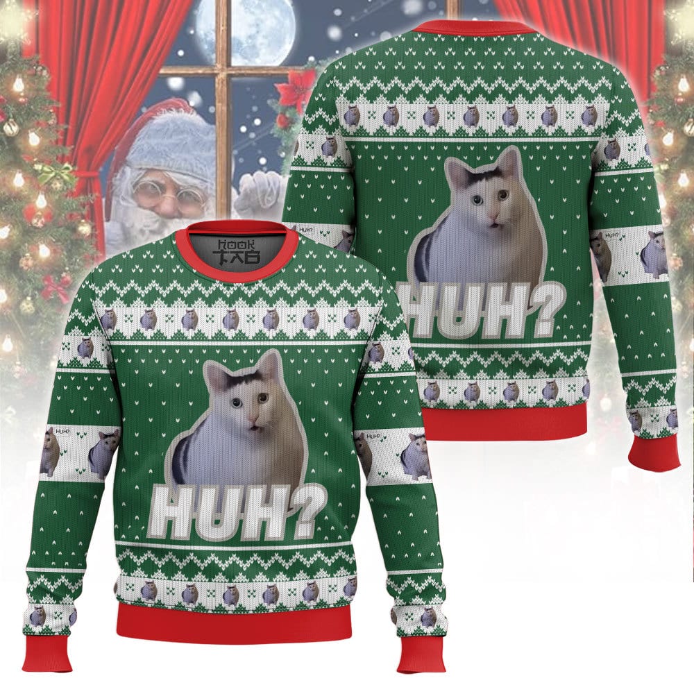 ANDY041024VKH3_mk1.jpg Huh? Cat meme Christmas Ugly Sweater