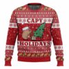 Capy Holidays Christmas Ugly Sweater Red 2 Capy Holidays Christmas Ugly Sweater Red
