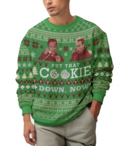 Jingle all the Way, "Put that cookie down, Now!" Christmas Ugly Sweater 5 Jingle all the Way, "Put that cookie down, Now!" Christmas Ugly Sweater