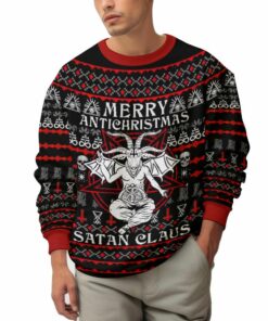 Satanic Merry Antichristmas - Satan Claus Ugly Sweater