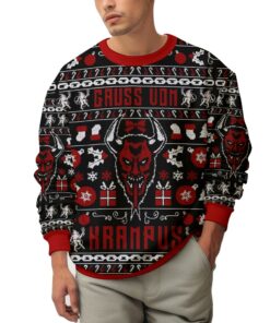 Gruss vom Krampus Gift, Christmas Ugly Sweater 5 Gruss vom Krampus Gift, Christmas Ugly Sweater