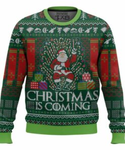 Game of Thrones Christmas is coming Ugly Sweater Green