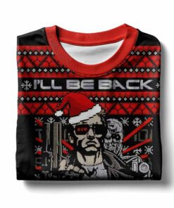 Terminator "I'll Be Back", A Very Cyber Christmas Ugly Sweater 3 Terminator "I'll Be Back", A Very Cyber Christmas Ugly Sweater