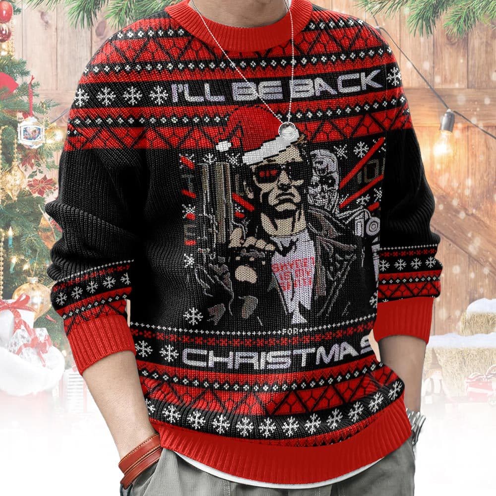 ANDY24924DQB6_mk9.jpg Terminator "I'll Be Back", A Very Cyber Christmas Ugly Sweater