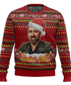 Nicolas Cage, Jolly Old Saint Nic, Christmas Ugly Sweater