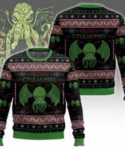 Merry Cthulhumas! Ugly Christmas Sweater Cthulhu
