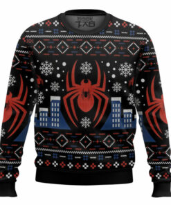 Spiderman,New York City Christmas Ugly Sweater 10 Spiderman,New York City Christmas Ugly Sweater