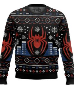 Spiderman,New York City Christmas Ugly Sweater